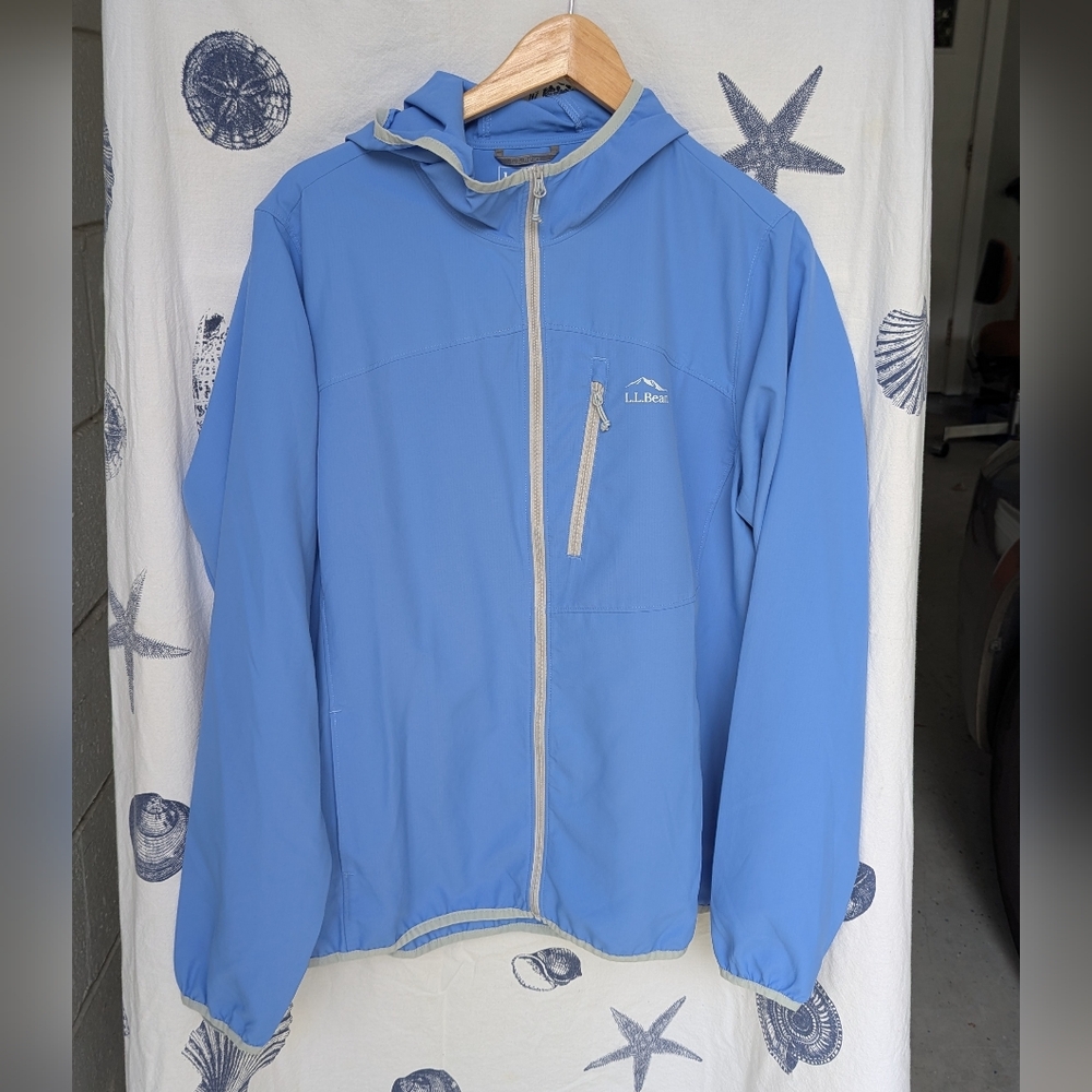 LL Bean Windbreaker Women's XL Periwinkle
